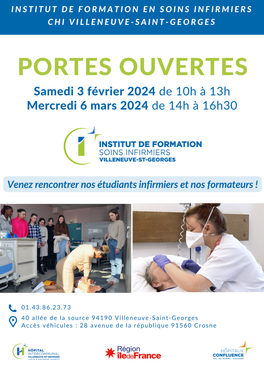 Journées Portes Ouvertes à l’IFSI du CHIV « Centre Hospitalier ...